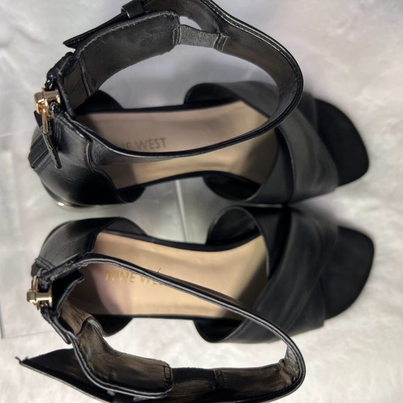 Nine West Criss Cross Short Heeled Sandals - 7.5 - Picture 7 of 16